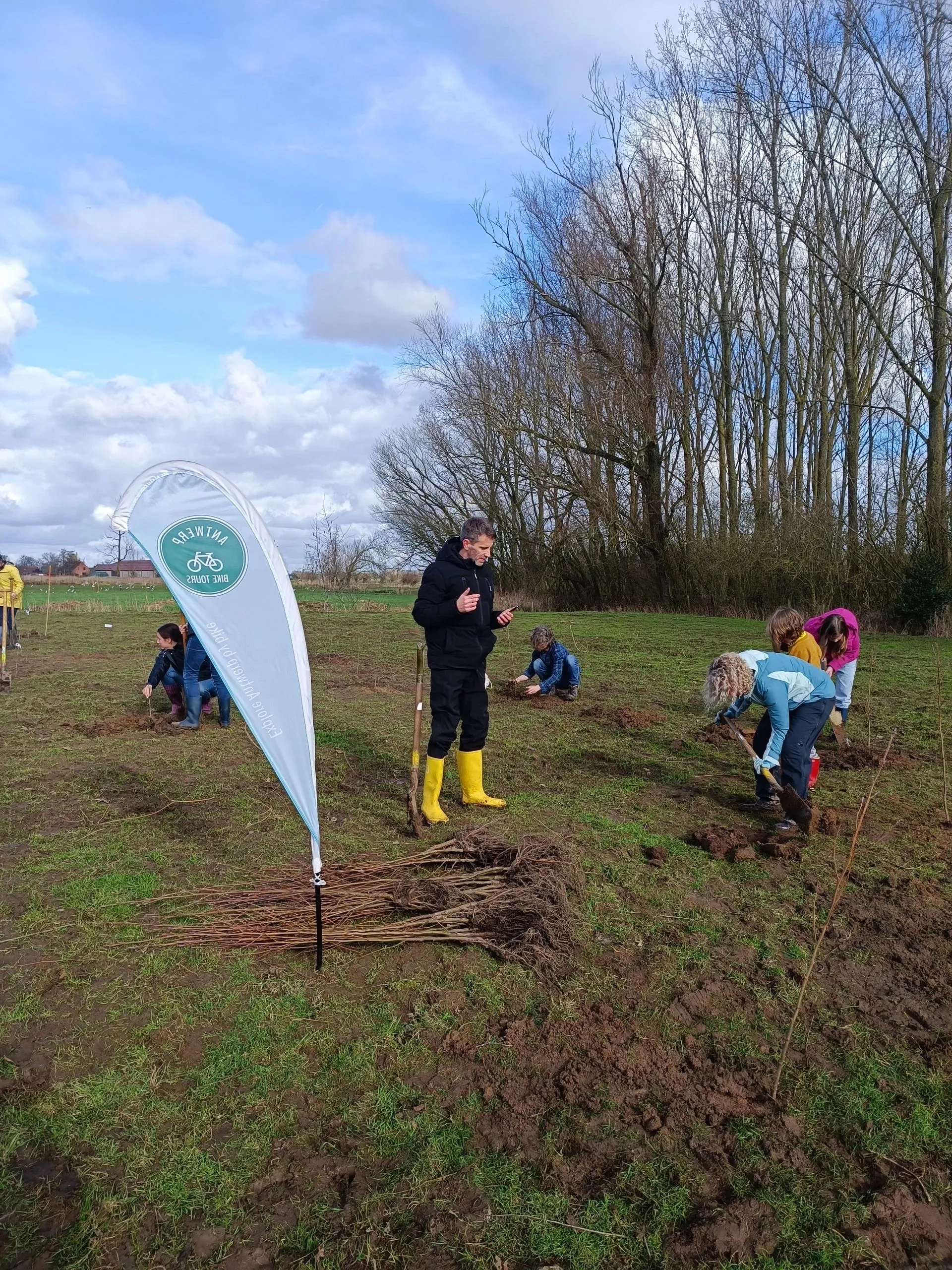 Group planting event